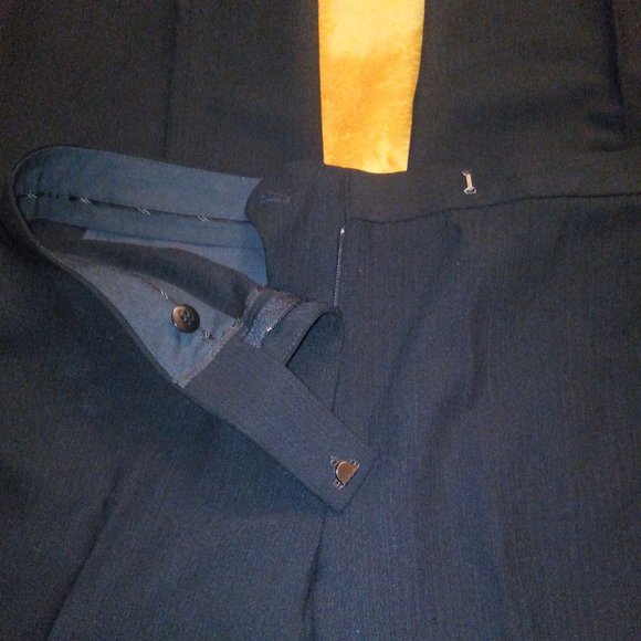 J. Crew Black Tonal Striped Wool Straight Leg Pants Sz 6 - Picture 6 of 14